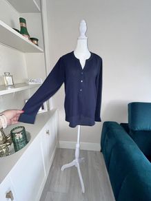 Ladies Navy Blouse from Jacqueline De Yong Size UK 8 / EU 36