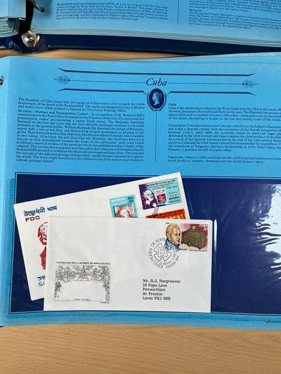 Great Historical Stamps First Day Covers 2 Binders - Job Lot - 102 pages