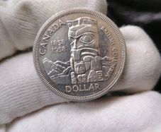 1958 Canada Silver One Dollar Coin
