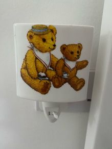 Ceramic Teddy Bear night light for nursery