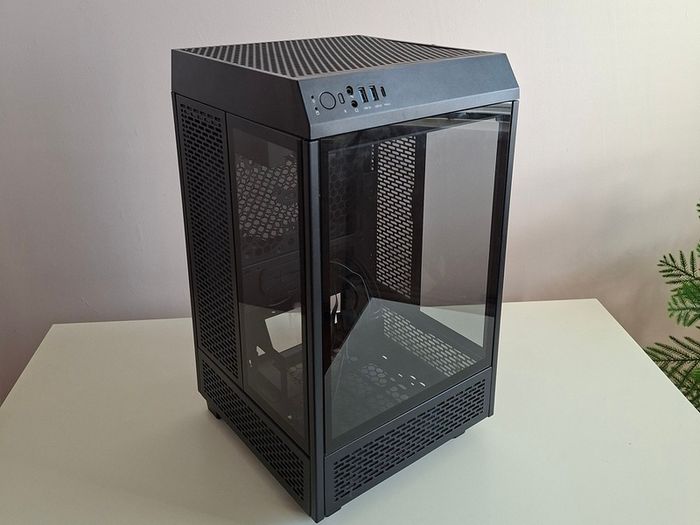 Thermaltake The Tower 100 Mini Chassis Tempered Glass PC Gaming Case - Black