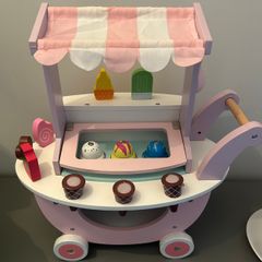 Wooden ice cream cart