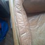Two Seater Leather Sofa Image 2
