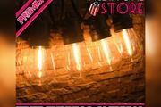 LED Festoon Lights Outdoor String Lights 120FT with 35 Plastic Bulbs IP65 Festoon Lights Mains Powered Patio Lights for Garden Balcony Party (FREE POSTAGE)
