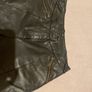 Ladies black real leather trousers Size 12 Image 3