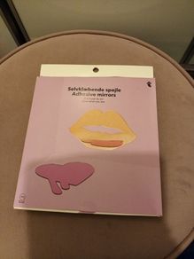 2 x adhesive love mirrors
