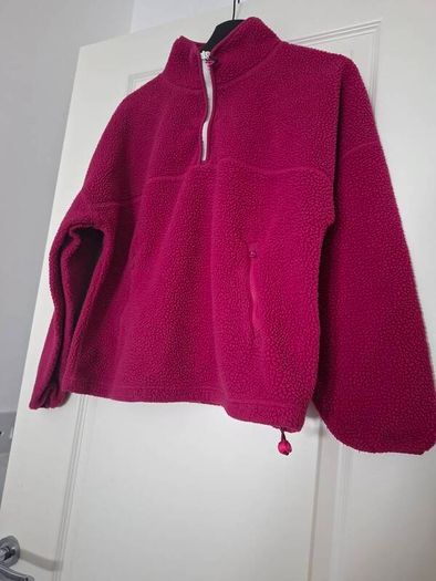 Pink fleece zip up jumper