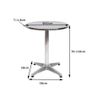 Silver-Adjustable Aluminium Bar Table Image 5