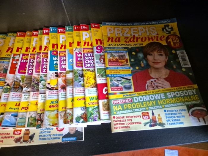 Przepis na Zdrowie 30 Magazines for Healthy Homemade Medication and Food in Polish