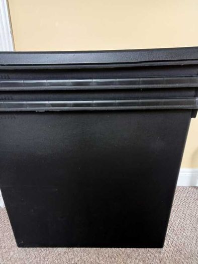 4 x Wham Bam Heavy Duty Storage Boxes with Lids, Stackable and Impact Resistant