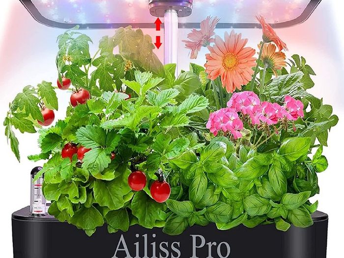 Hydroponics Growing System 12 Pods Herb Garden Indoor Herb Garden Starter Kit Auto Smart Garden Planter with Cycle Timing Function and Adjustable LED Lighting,Aeroponics Growing System,Herb Grower