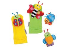 Tony Lamaze Gardenbug Wrist Rattle Foot Finder Set