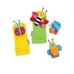 Tony Lamaze Gardenbug Wrist Rattle Foot Finder Set
