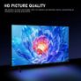32 inch HD Smart TV, D-LED backlight Television, Borderless Design,HDMI USB DVB-T2/S2 RJ45 Interface, large screen for living room, bedroom, home entertainment - Black Image 2