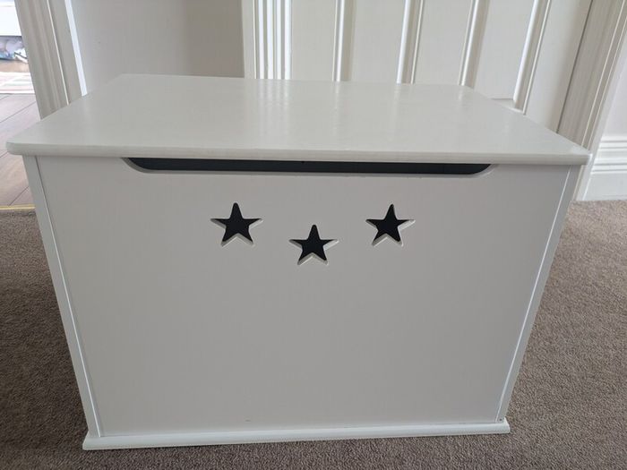 Wooden toy storage box