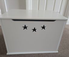 Wooden toy storage box