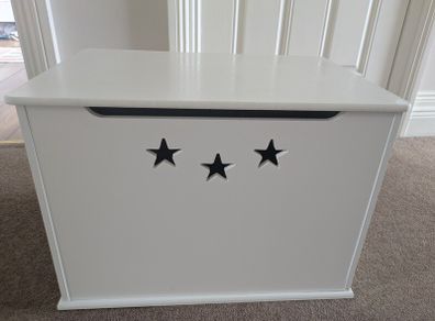 Wooden toy storage box