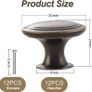 12PCS Vintage Cabinet Knobs Bronze Drawer Knobs, Antique Style Kitchen Cupboard Handles, 30mm Round Furniture Door Knobs Image 3
