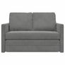 Folding Sofa Bed Dark Grey 122 x 70 x 60 cm Velvet Image 2