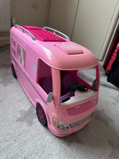 Barbie Dream Camper Van PlaySet Pool Water Slide Doll Caravan Gift Set