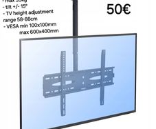 Tv Ceiling Mount Bracket Tilt 32"-72"
