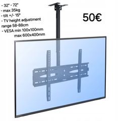 Tv Ceiling Mount Bracket Tilt 32"-72"