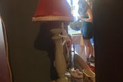 Vintage Danish bedside lamp