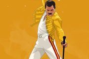 Queen - Freddie Mercury - Rare Mini Print/Poster