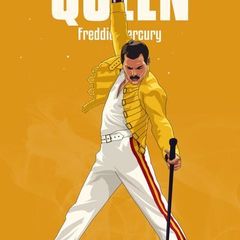 Queen - Freddie Mercury - Rare Mini Print/Poster