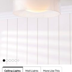 Laura Ashley Charissa Ceiling Light with Glass Crack.