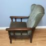 Stylish Grey Tufted High Back Armchair | Elegant & Comfortable Image 3