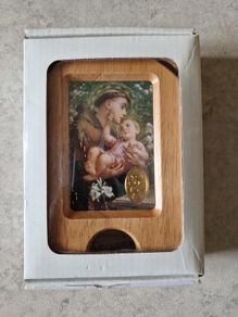 Wall Mounted Wooden Holy Water Dispenser