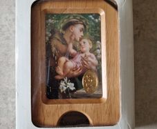 Wall Mounted Wooden Holy Water Dispenser