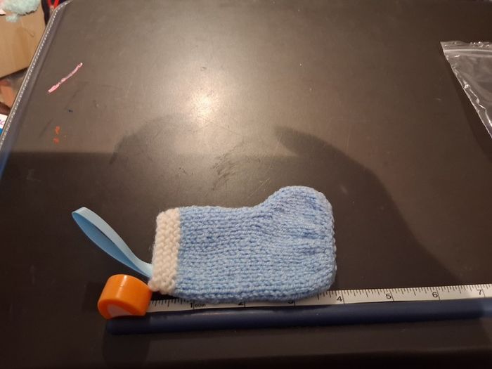 handmade knitted sock decorations