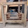 Antique Cast iron fireplaces, brass fire insert Image 8