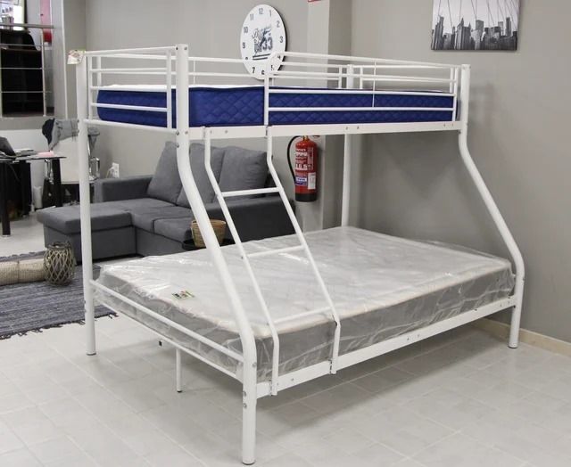 White Double Metal Bunk Bed FREE DELIVERY