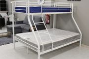 White Double Metal Bunk Bed FREE DELIVERY
