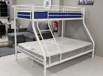 White Double Stylish Bunk Bed FREE DELIVERY