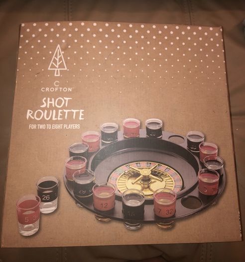 Roulette shot drinking game