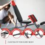 Multi-Functional FID Weight Bench for Full All-in-One Body Workout Hyper Back Extension, Roman Chair, Adjustable Ab Sit up Bench, Incline Decline Bench, Flat Bench Image 4