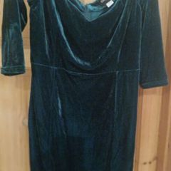 Collectif Green Velvet Dress