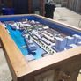 Unique Hand Built Table (With A City Inside) Image 4