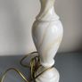 Vintage Antique white onyx marble table lamp Image 7
