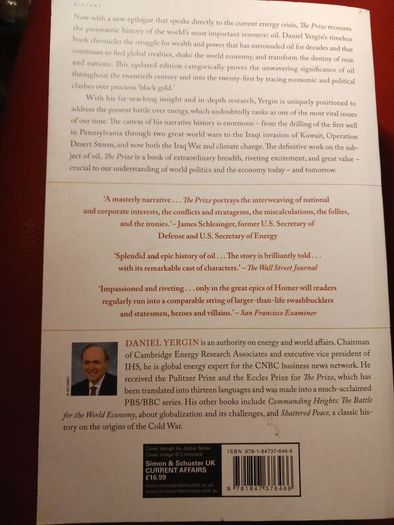 The Prize / The Epic Quest for Oil, Money & Power/ Daniel Yergin/ 2012