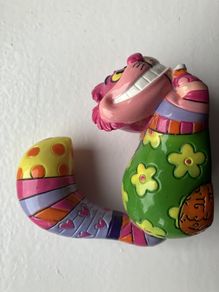 Walt Disney by Romero Britto Cheshire Cat Lying Mini Figurine 2011