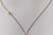 18 k / ct Gold Chain / Necklace with Pendant Queen Nefertiti