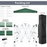 3 x 3 m Waterproof Popup Flat Gazebo with 4 Side Panels Image 7