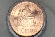 Vatican 10 Euro Copper Uncirculated Coin 2020 - Michelangelo's Pieta - Art and Faith