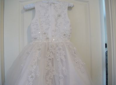 Communion Ballerina full skirt white communion dress