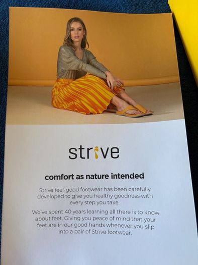 Strive Women's sandals size 6UK.  Gold. As New with box.